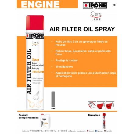 Huile pour Filtre à Air Ipone AIR FILTER OIL LIQUID - 500 mL