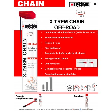 IPONE GRAISSE CHAÎNE X-TREM CHAIN ROAD - 250 ML