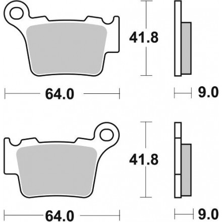 Plaquettes de Frein Arrière SBS Racing Sherco/KTM/HVA/GG Enduro Box