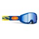 Lunettes PowerCore FMF Flame Navy Ecran Miroir Bleu Enduro Box