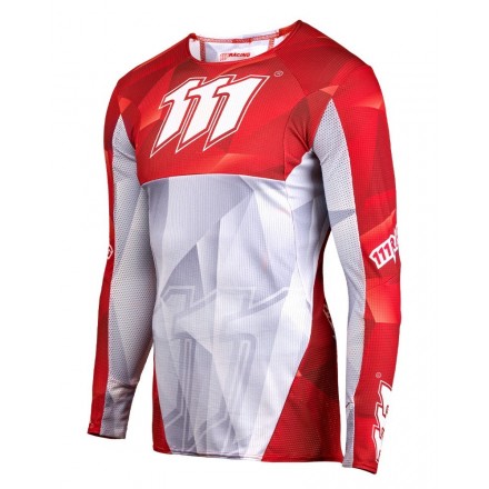 Maillot 111.1 Rouge et Blanc Enduro Box