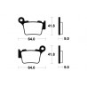 Plaquettes de Frein Arrière TECNIUM MO291 Brembo/Braktec Sherco/KTM/HVA/GG Enduro Box