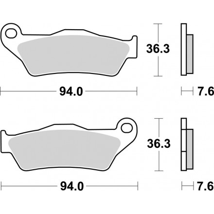 Plaquettes de Frein Avant SBS 671 SC Brembo/Braktec Sherco/KTM/HVA/GG Enduro Box