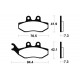 Plaquettes de Frein Arrière TECNIUM Sherco 50cc 08-11 EnduroBox