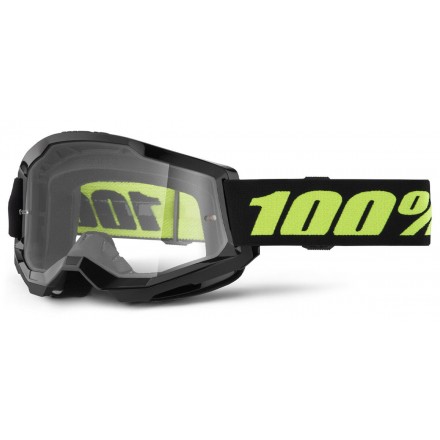 Lunettes 100% Strata 2 Noires Ecran incolore Enduro Box