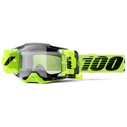 Lunettes 100% Armega ForeCast Jaunes Fluo Enduro Box