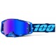 Lunettes 100% Armega Hiper Coupe Ecran Mirror Bleu Enduro Box