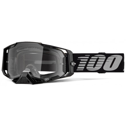 Lunettes 100% Armega Noires Ecran Clair Enduro Box