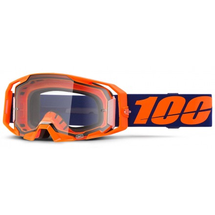 Lunettes 100% ARmatic Oranges Ecran Clair Enduro Box