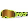 Lunettes 100% ARmatic Jaunes Fluo Ecran Mirror Gold