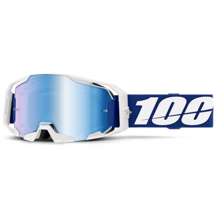 Lunettes 100% ARmatic Bleues Ecran Mirror Bleu Enduro Box