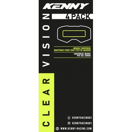 Film Hydrophobe KENNY Vison Performance (x4) Enduro Box