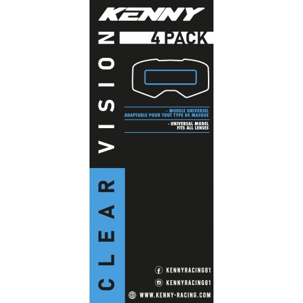 Film Hydrophobe KENNY Vison Universel (x4) Enduro Box