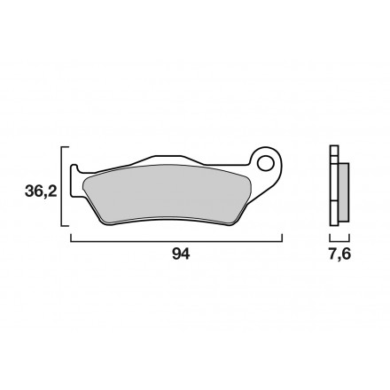 Plaquettes de Frein Avant BREMBO 07BB04SX Brembo/Braktec Sherco/KTM/HVA/GG Enduro Box