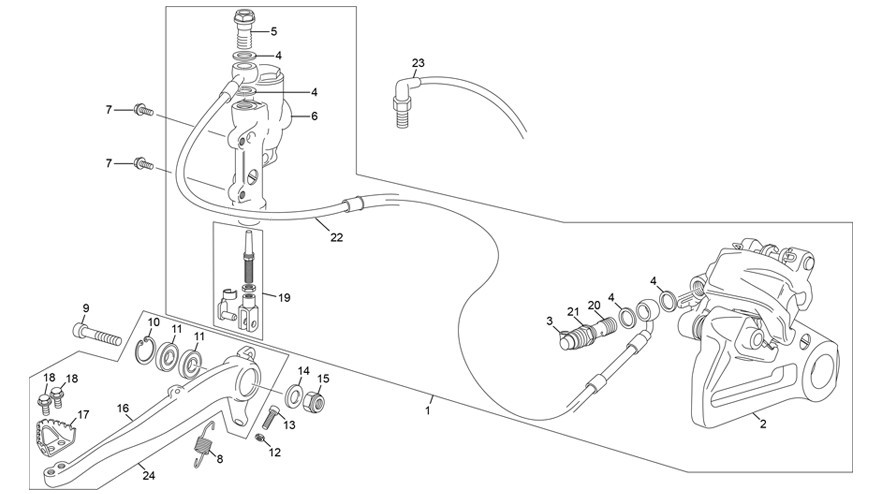 frein arrière [300 SEF-F 4T FACTORY [2025 [Enduro]]]