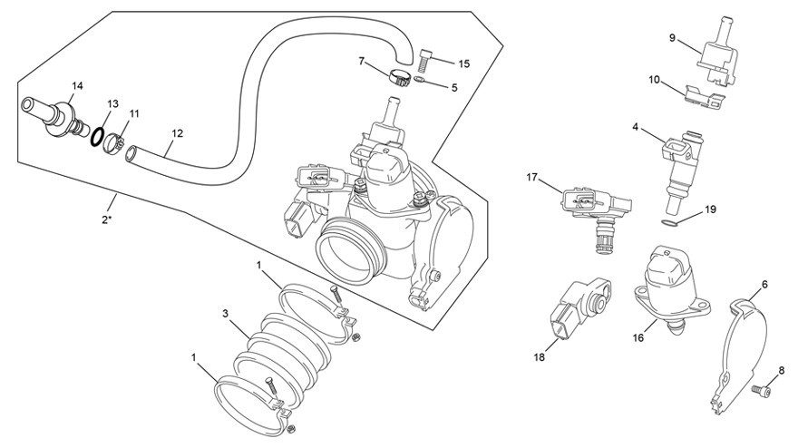 corps d'injection [500 SEF-F 4T FACTORY [2025 [Enduro]]]