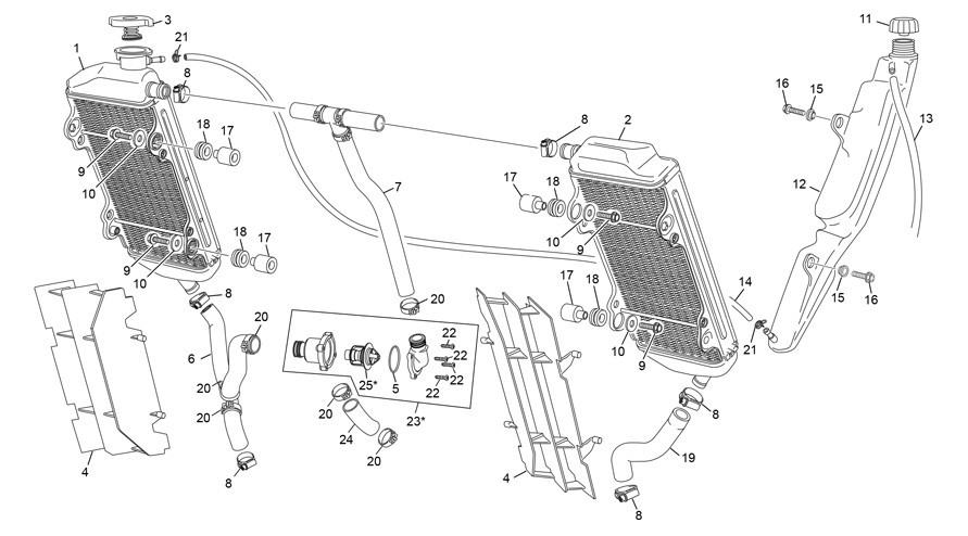 radiateur [125 SE FACTORY [2024 [Enduro]]]