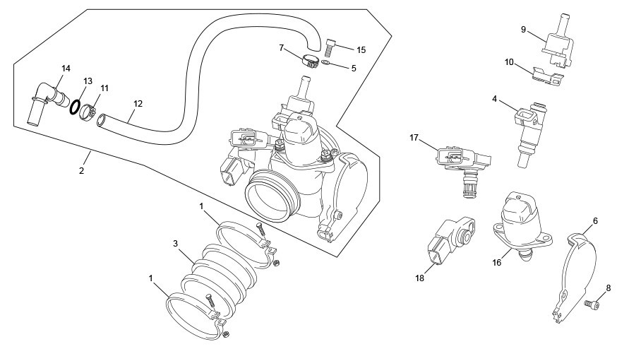 corps d'injection [500 SEF-F 4T FACTORY [2024 [Enduro]]]