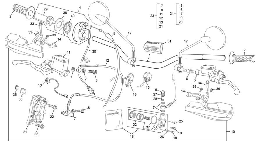 guidon [250 SEF FACTORY [2023 [Enduro]]]