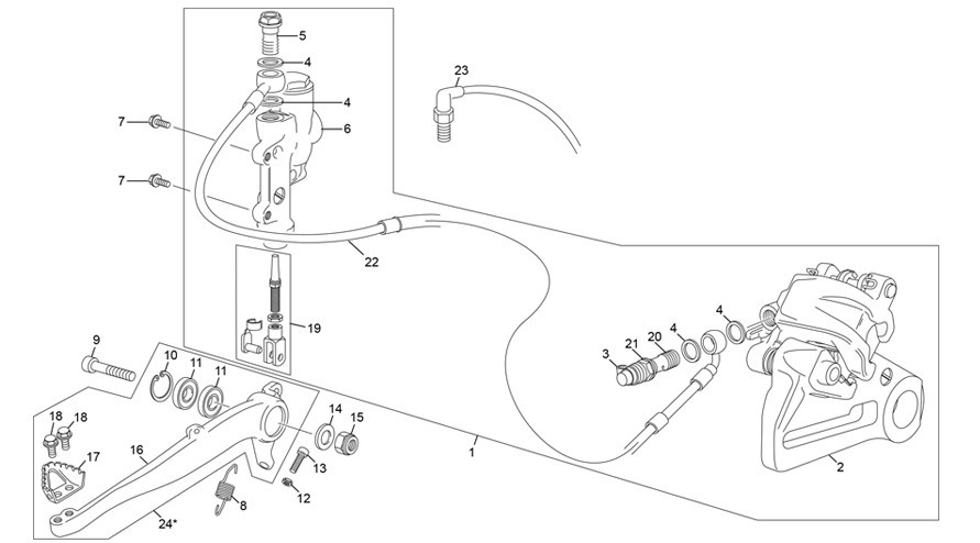 frein arrière [250 SE FACTORY [2022 [Enduro]]]