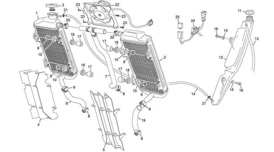 radiateur [250 SE FACTORY [2022 [Enduro]]]