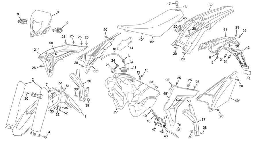 plastiques [250 SE FACTORY [2022 [Enduro]]]