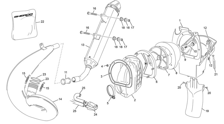 boite à air - echappement [250 SE RACING [2022 [Enduro]]]