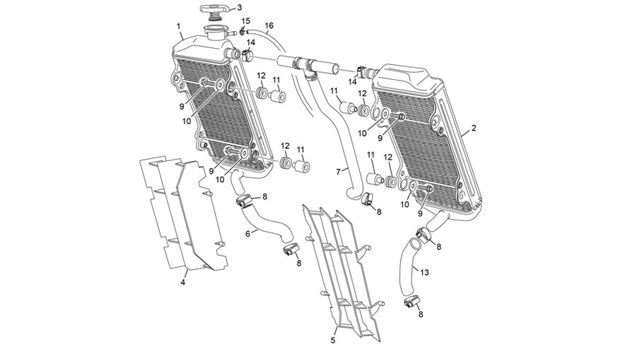 radiateur [250 SE RACING [2022 [Enduro]]]