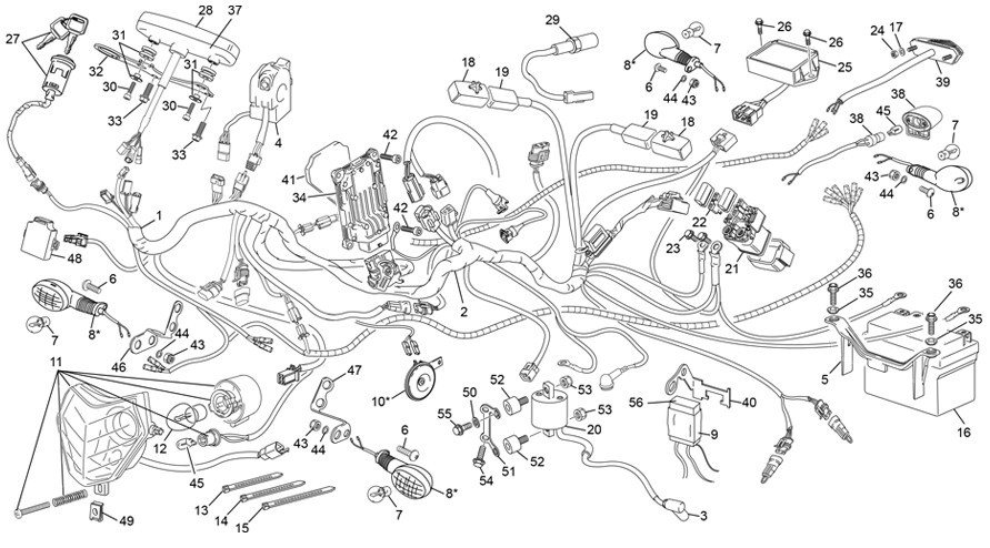 faisceau électrique [250 SE RACING [2022 [Enduro]]]