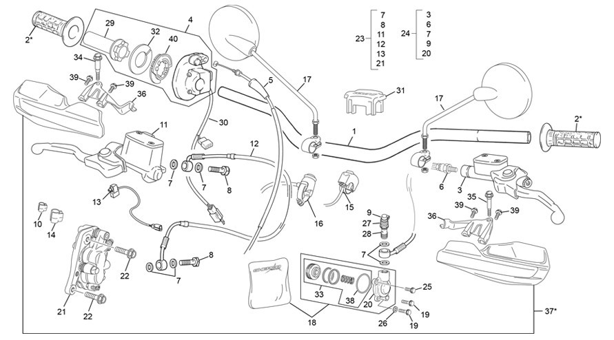 guidon [250 SE RACING [2022 [Enduro]]]