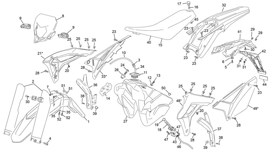 plastiques [250 SE RACING [2022 [Enduro]]]