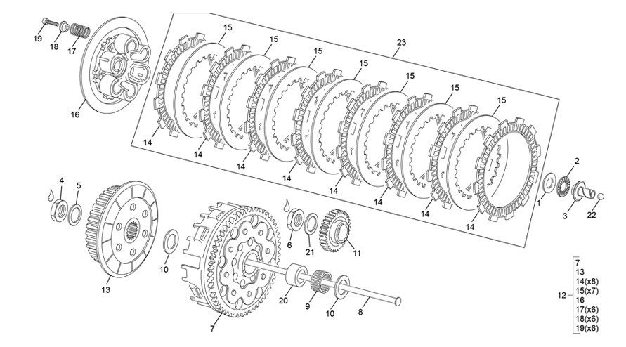 embrayage [250 SE RACING [2022 [Enduro]]]