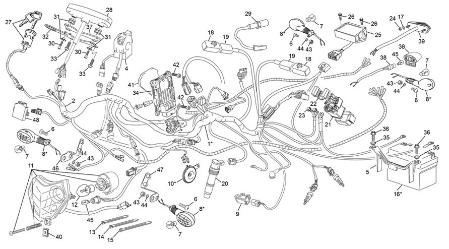 faisceau électrique [250 SEF FACTORY [2022 [Enduro]]]