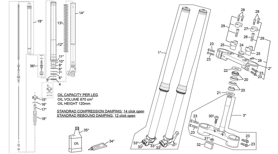 fourche kayaba [300 SEF RACING [2022 [Enduro]]]