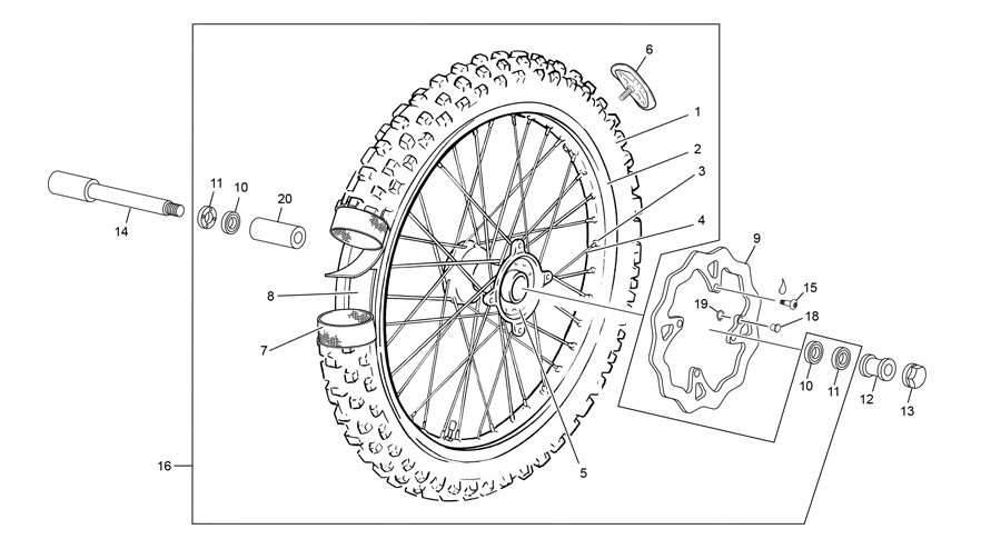 roue avant [450 SEF FACTORY [2022 [Enduro]]]