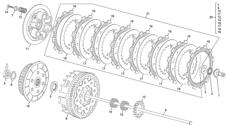 embrayage [450 SEF FACTORY [2022 [Enduro]]]