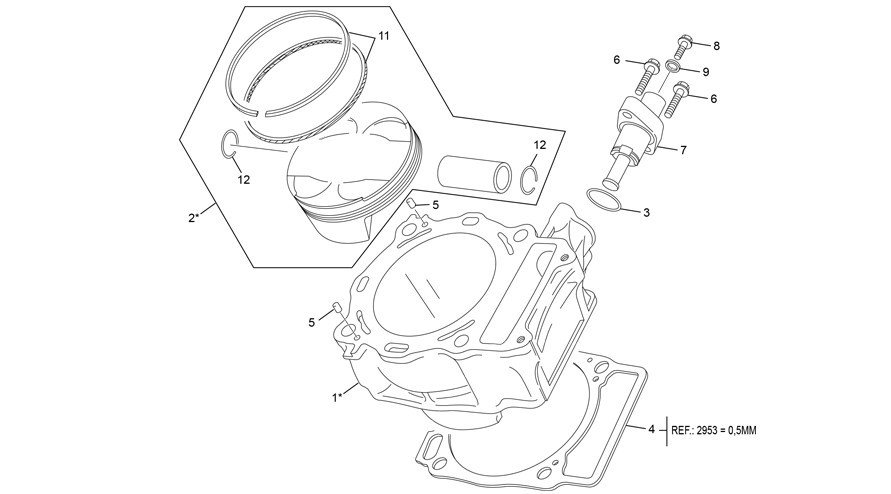 cylindre [450 SEF FACTORY [2022 [Enduro]]]