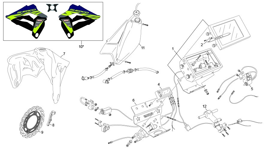 kit rally light [450 SEF FACTORY [2022 [Enduro]]]