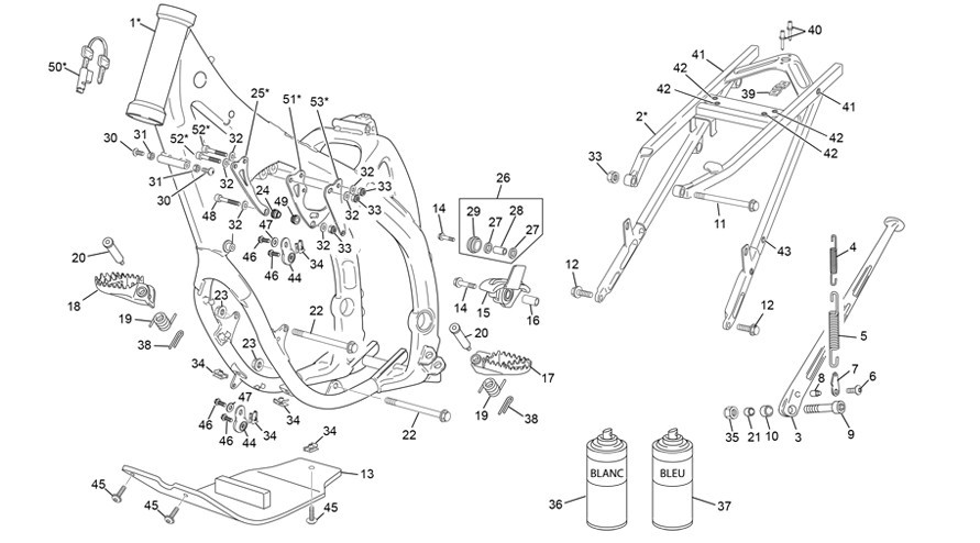 cadre [125 SE FACTORY [2022 [Enduro]]]