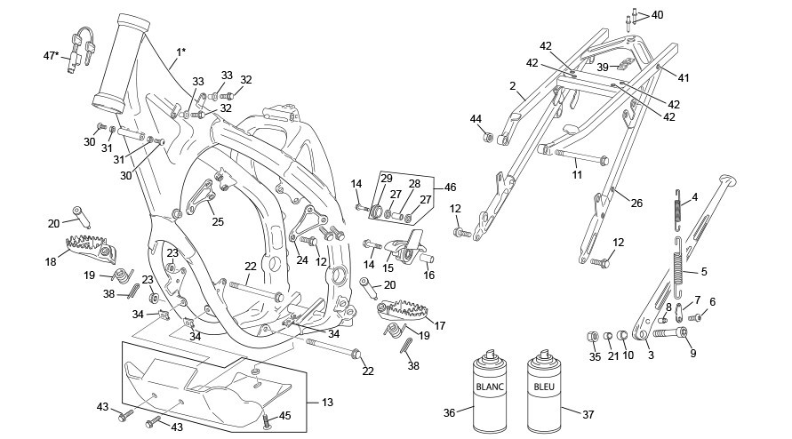 cadre [500 SEF FACTORY [2022 [Enduro]]]