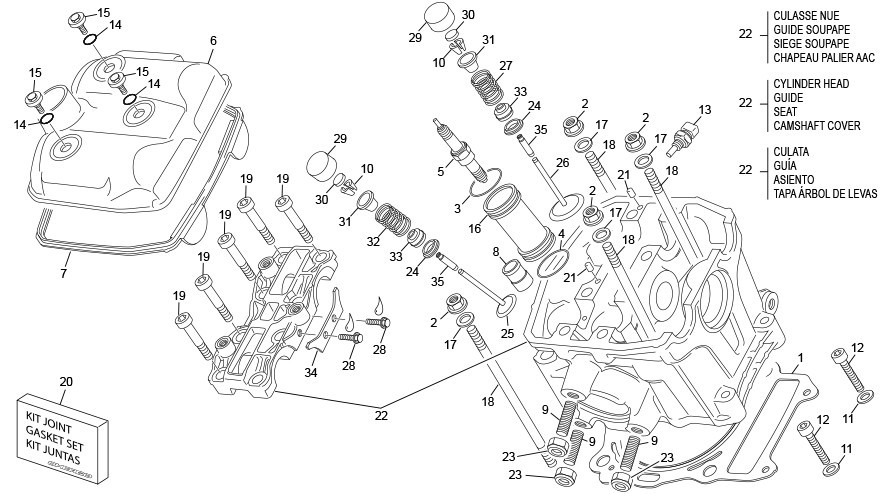 culasse [500 SEF FACTORY [2022 [Enduro]]]