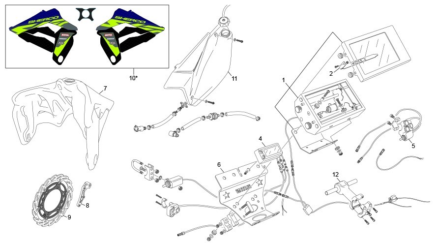 kit rally light [500 SEF FACTORY [2022 [Enduro]]]