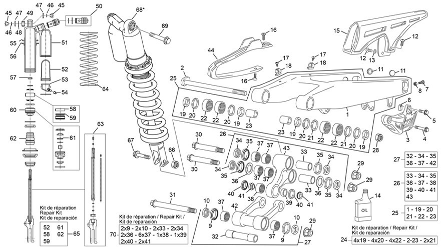 amortisseur - bras oscillant [300 SE RACING [2022 [Enduro]]]