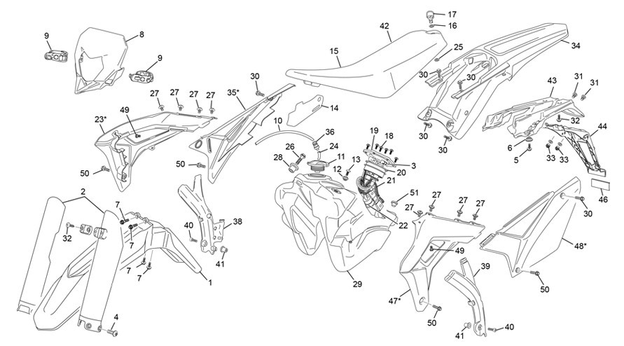 plastiques [300 SEF FACTORY [2022 [Enduro]]]