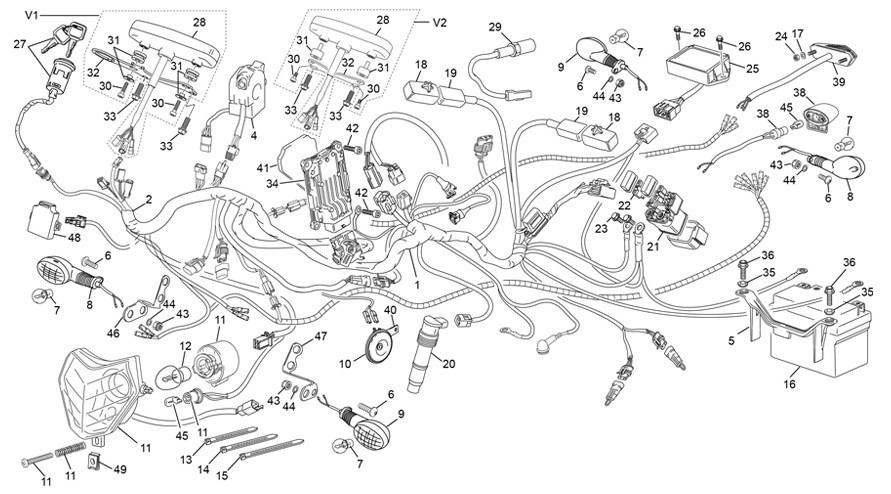 faisceau électrique [250 SEF FACTORY [2020 [Enduro]]]