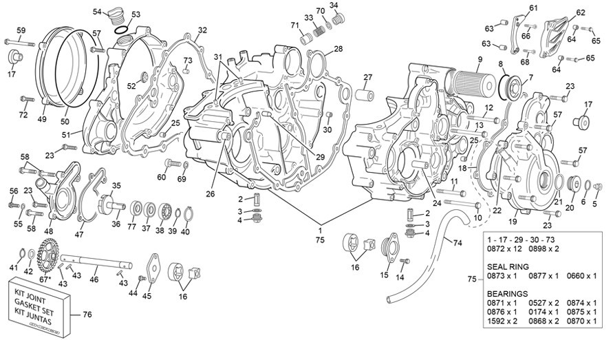 groupe carters [250 SEF FACTORY [2020 [Enduro]]]