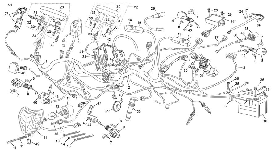 faisceau électrique [450 SEF-R RACING [2020 [Enduro]]]