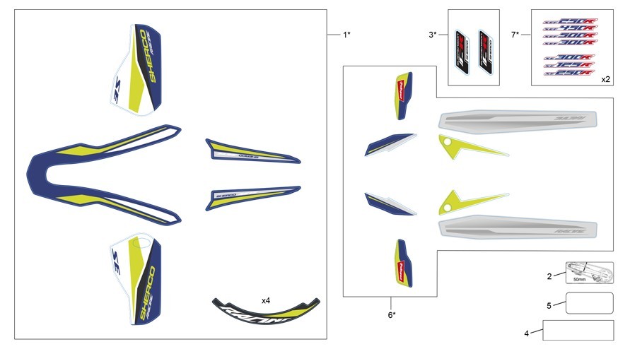 adhésifs [450 SEF-R RACING [2020 [Enduro]]]