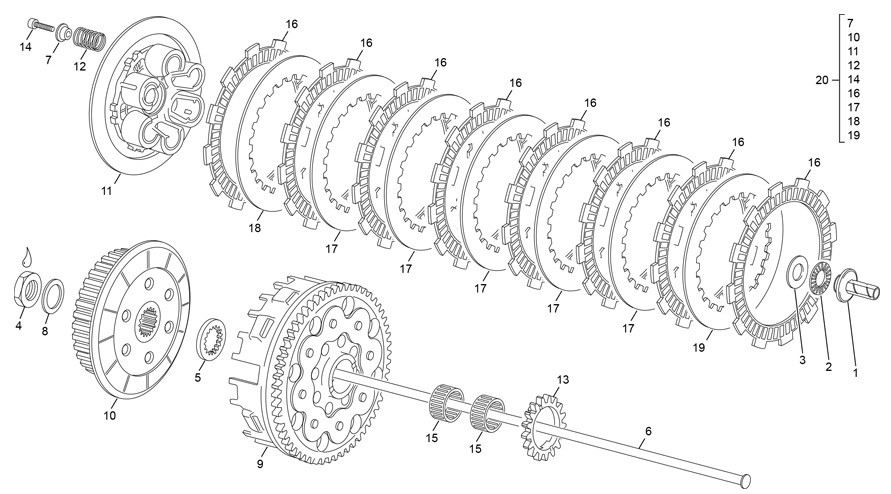 embrayage [450 SEF-R RACING [2020 [Enduro]]]