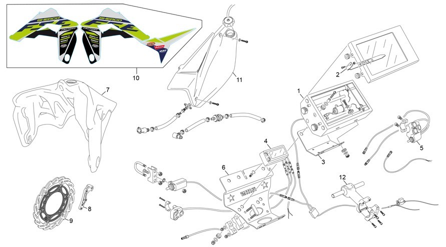 kit rally light [450 SEF-R RACING [2020 [Enduro]]]